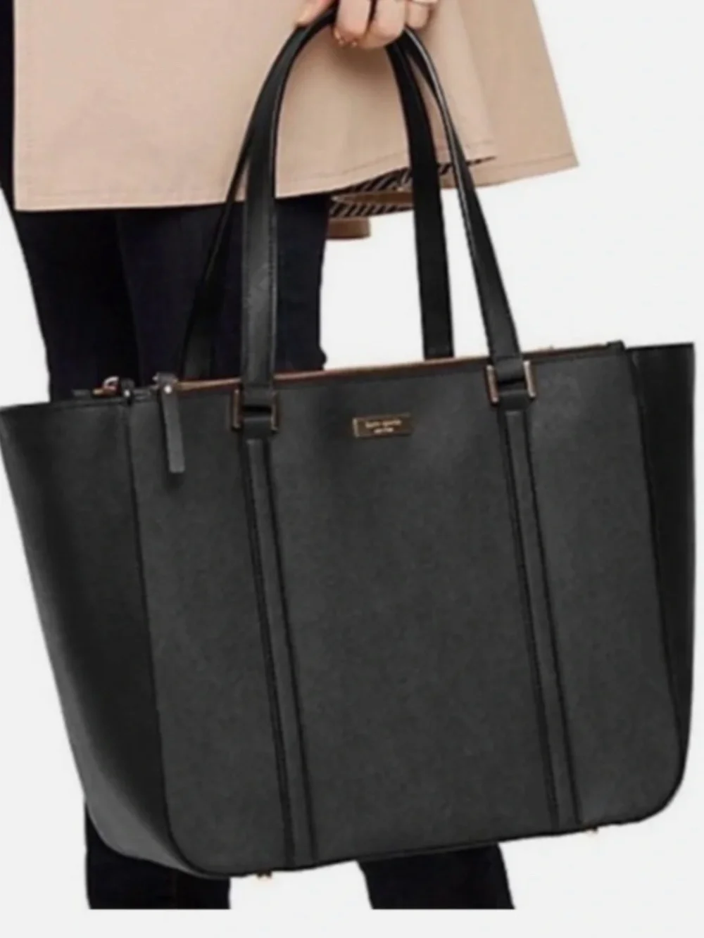 KATE SPADE NEW YORK Newbury Lane Briar Tote Bag Shoulder Purse Black